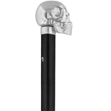 French Chrome Skull Handle Sword Stick: Carbon Fiber Shaft Skull Walking Canes Dragon Walking Canes - Tophatter Daily Deals