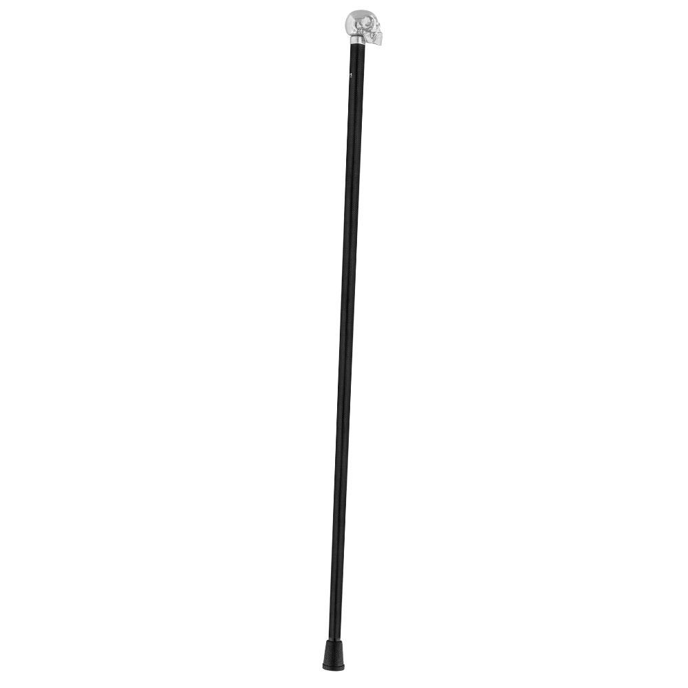 French Chrome Skull Handle Sword Stick: Carbon Fiber Shaft Skull Walking Canes Dragon Walking Canes - Tophatter Daily Deals