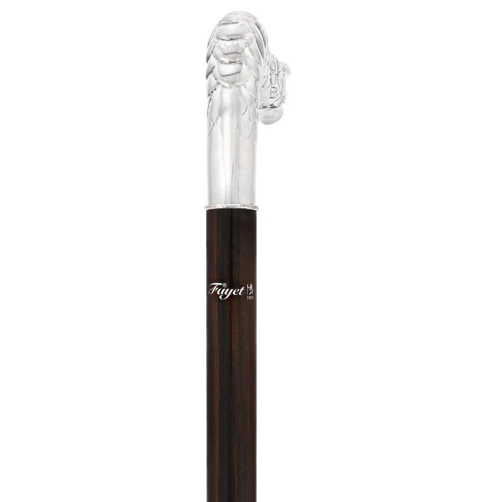 French Dragon Sword Cane: Silver Plated Fritz, Stamina Wood Skull Walking Canes Dragon Walking Canes - Tophatter Daily Deals