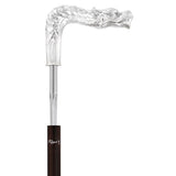 French Dragon Sword Cane: Silver Plated Fritz, Stamina Wood Skull Walking Canes Dragon Walking Canes - Tophatter Daily Deals