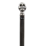 Solid Pewter Skull Handle Walking Cane w/ Carbon Fiber Macassar Ebony Shaft Skull Walking Canes Dragon Walking Canes - Tophatter Daily Deals
