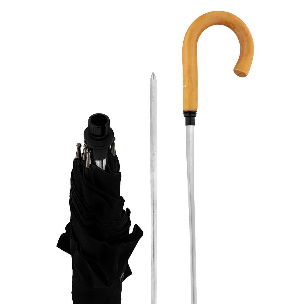 Fayet Sword-Gadget Umbrella Tourist Handle Walking Cane Sword Canes - Tophatter Daily Deals