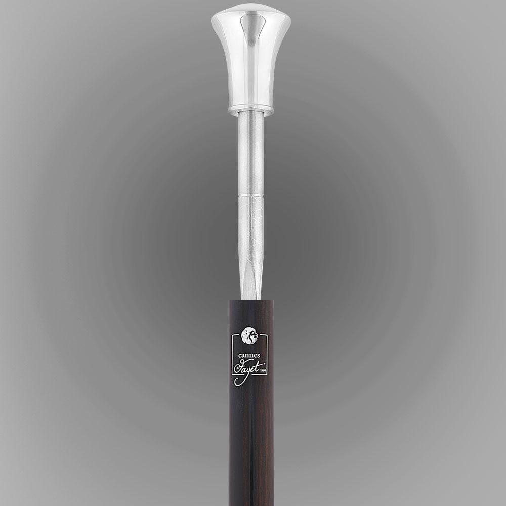 Luxury Silver Sword-Gadget Stick: Flat Handle, Carbon Fiber Sword Canes - Tophatter Daily Deals