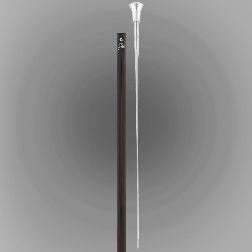 Luxury Silver Sword-Gadget Stick: Flat Handle, Carbon Fiber Sword Canes - Tophatter Daily Deals