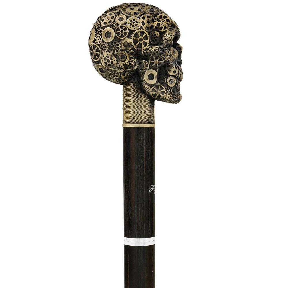 Steampunk Gears & Sword Cane w/ Black Stamina Wood Shaft (Designed by 2 Saints in Paris) Sword Canes - Tophatter Daily Deals