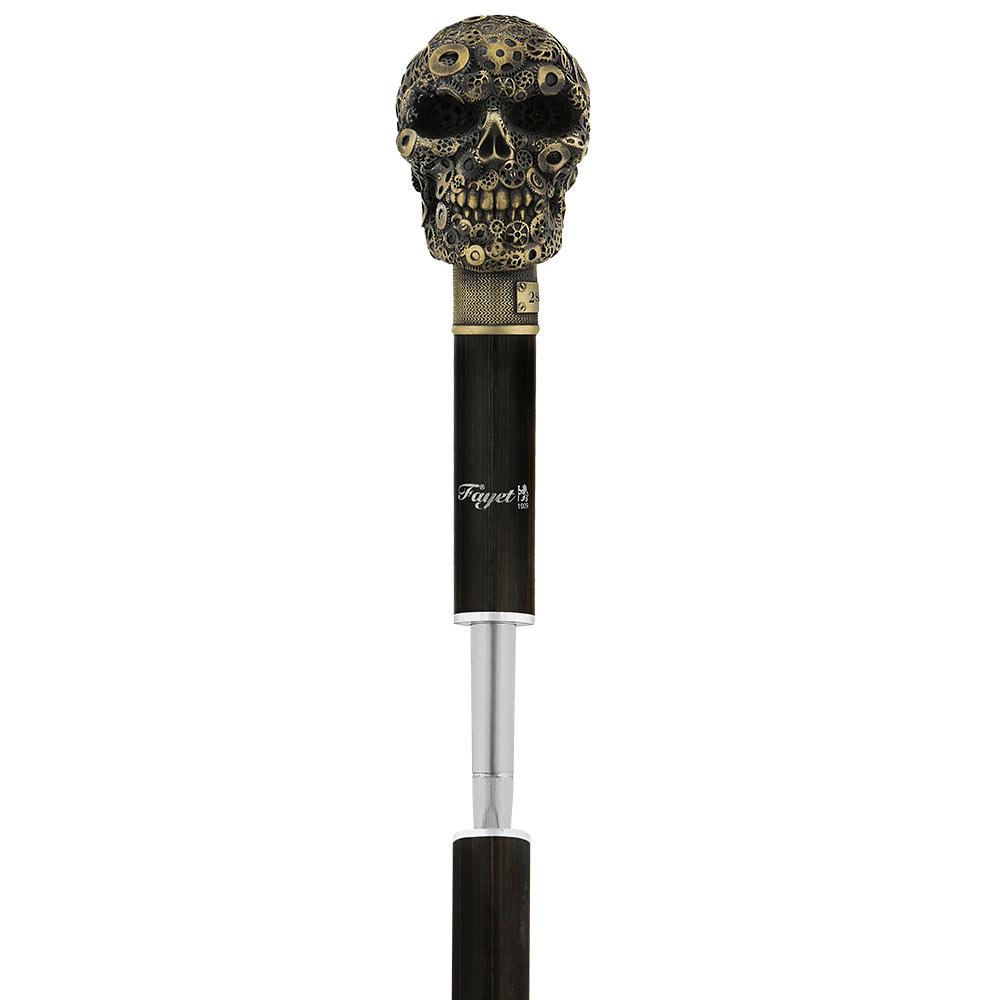 Steampunk Gears & Sword Cane w/ Black Stamina Wood Shaft (Designed by 2 Saints in Paris) Sword Canes - Tophatter Daily Deals
