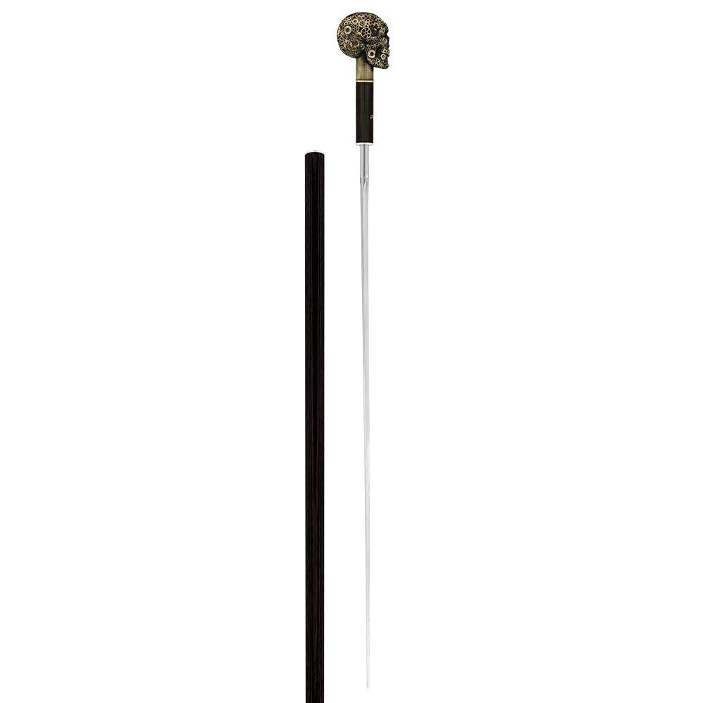 Steampunk Gears & Sword Cane w/ Black Stamina Wood Shaft (Designed by 2 Saints in Paris) Sword Canes - Tophatter Daily Deals