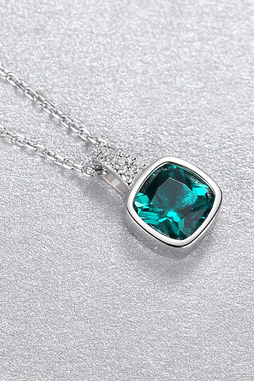 Zircon Pendant 925 Sterling Silver Necklace Necklaces - Tophatter Daily Deals