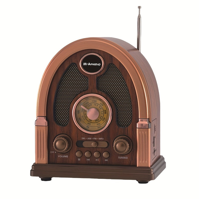 Wireless Vintage Radio with USB, FM/AM/SW Playback Camping & Hiking - Tophatter Daily Deals