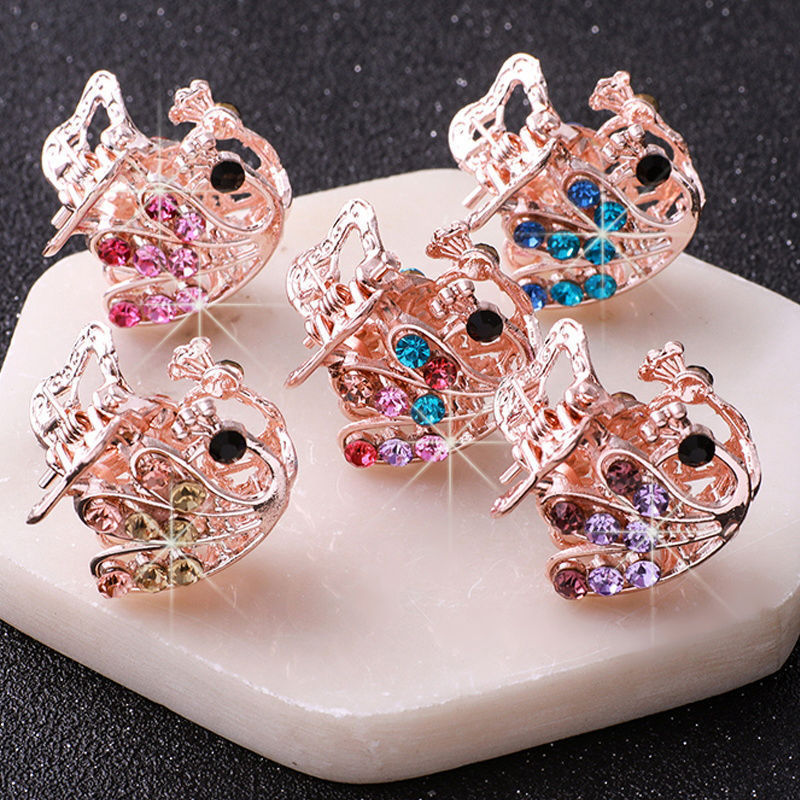 Butterfly Clasp Hair Jewelry Hairpin Peacock 5pcs set 0 - Tophatter Daily Deals