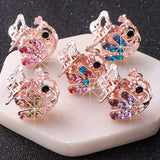 Butterfly Clasp Hair Jewelry Hairpin Peacock 5pcs set 0 - Tophatter Daily Deals