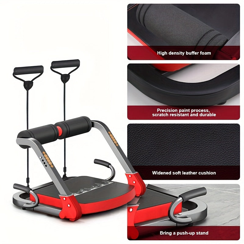 6-in-1 Abdominal Trainer with Elastic Rope Fitness - Tophatter Daily Deals