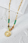 Evil Eye Design 18K Gold Plated Pendant Necklace Necklaces - Tophatter Daily Deals