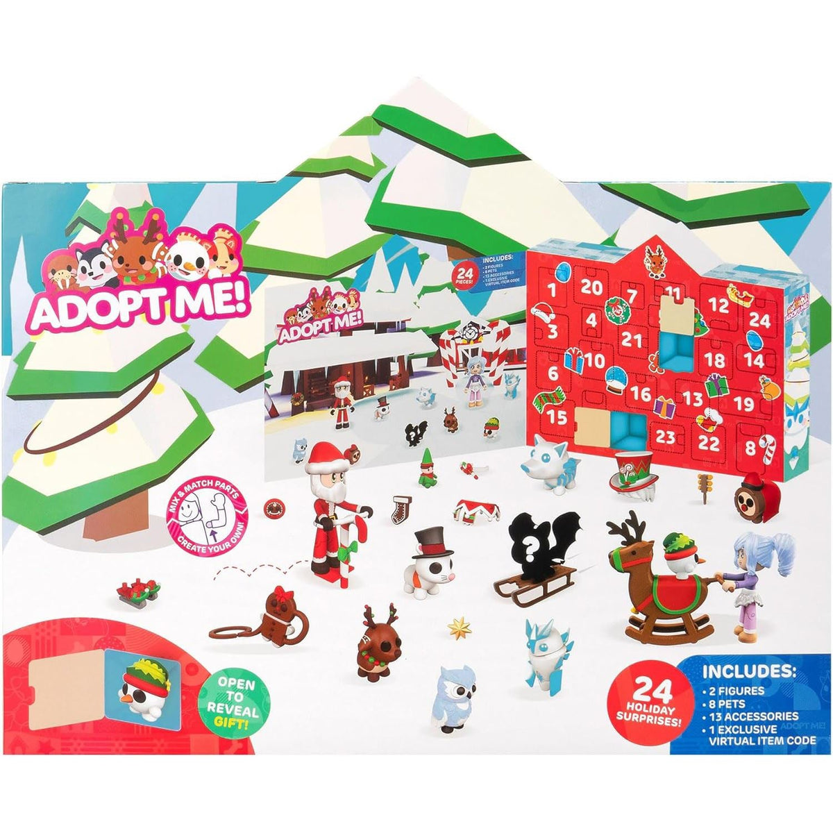 Adopt Me! Christmas Advent Calendar for Kids | Children's Toy Advent Calendar Advent Calendar - Tophatter Daily Deals