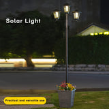 Solar Garden Triple Head Pathway Light Home & Garden > Garden Lights > In-Ground Lights - Tophatter Daily Deals