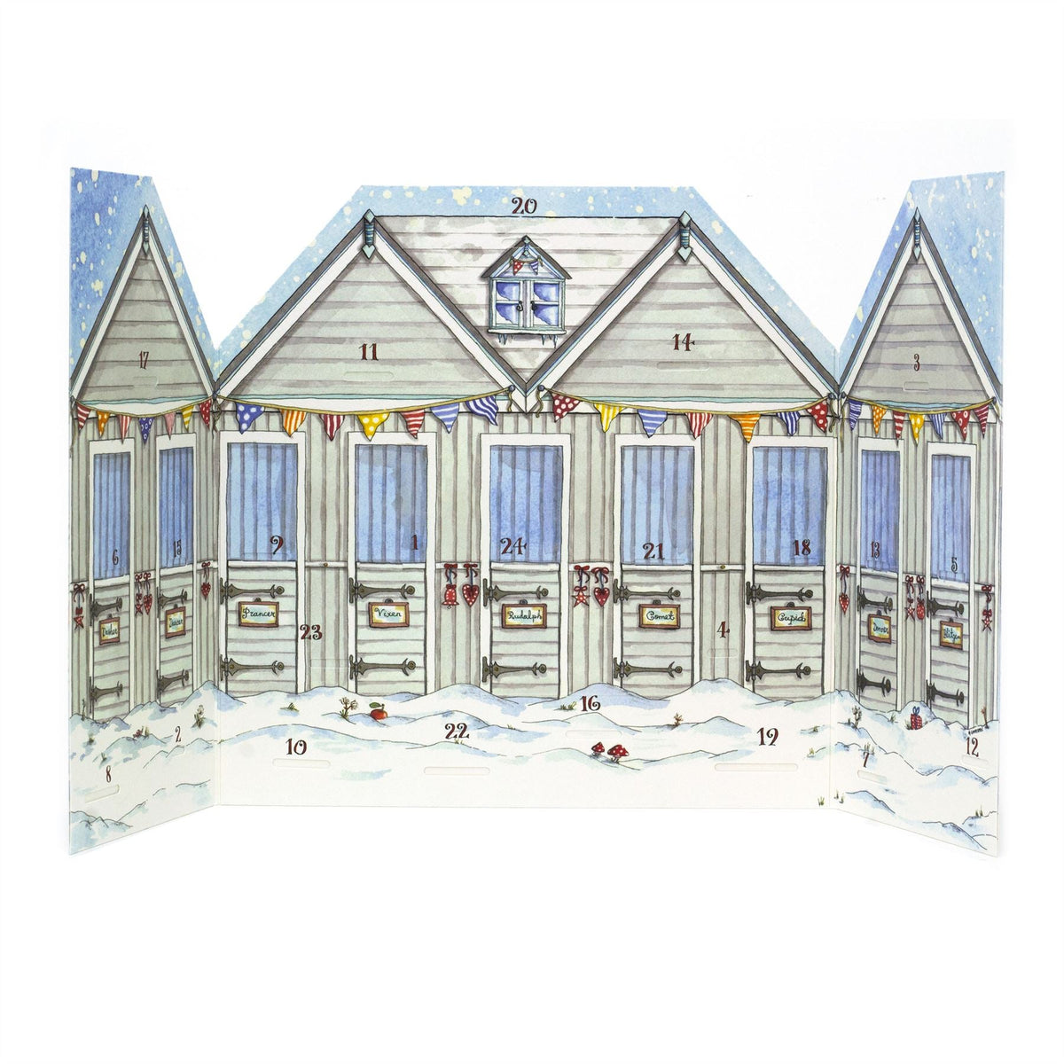 Reindeer Stables Christmas Advent Calendar | Slot-in Interactive Advent Calendar Advent Calendar - Tophatter Daily Deals