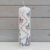 Traditional Countdown To Christmas Advent Candle | Christmas Nativity Pillar Advent Candle With Numbers | Advent Christmas Candle Festive Pillar Candle Advent Candle - Tophatter Daily Deals