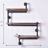 American Country Multi-functional Industrial Style Solid Wood Iron Storage Rack Towel Rack Hanger Table And Chair Coffee Table Furniture 0 - Tophatter Daily Deals