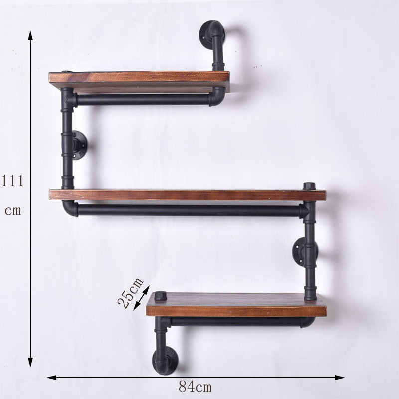 American Country Multi-functional Industrial Style Solid Wood Iron Storage Rack Towel Rack Hanger Table And Chair Coffee Table Furniture 0 - Tophatter Daily Deals