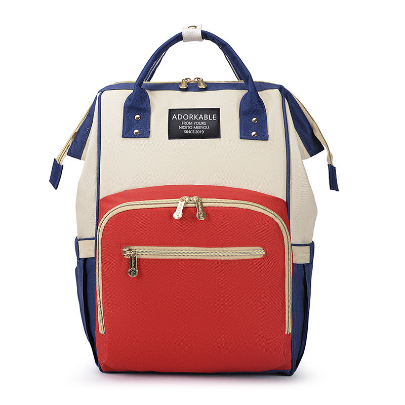Backpack Lightweight Baby Diaper Bag Upgrade Large Capacity Wet And Dry Baby Products Pack Red Beige Blue 0 - Tophatter Daily Deals