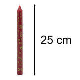 Traditional Christmas Advent Calendar Dinner Candle - Red Advent Candle Advent Candle - Tophatter Daily Deals