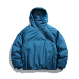 Insulating Men’s Padded Coat - Oversized Hood, Vinylon Blue 3D Changing Face Moving Picture Frame - Tophatter Daily Deals