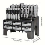 100-Piece Magnetic Screwdriver Set with Rack Tools > Other Tools > Drill & Screwdriver Accessories - Tophatter Daily Deals