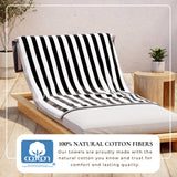 Oversized Striped Border Cabana Beach Towel - Santa Cruz Bath - Tophatter Daily Deals