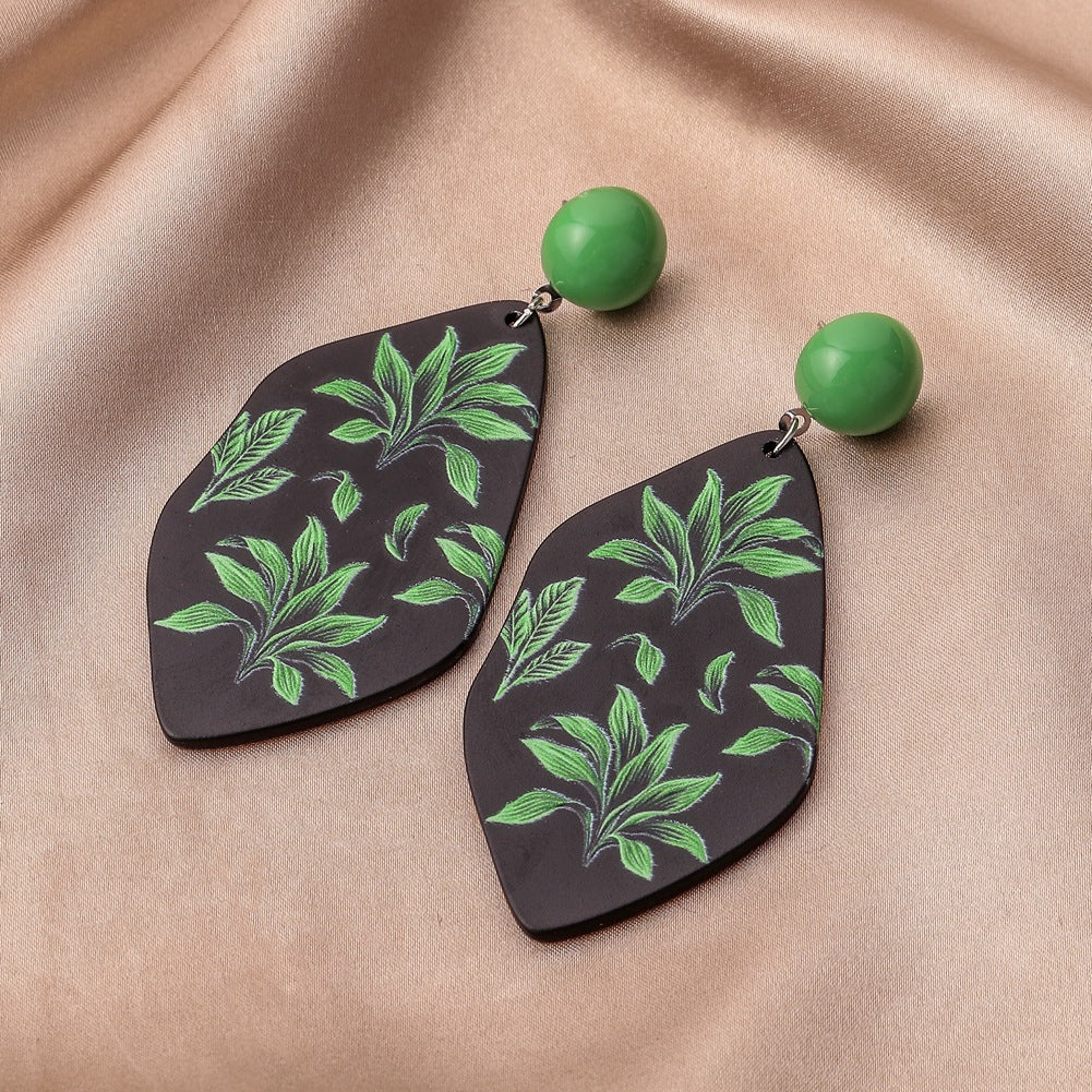 3d Printing Plant Flowers And Animals Doodle Earrings J 0 - Tophatter Daily Deals