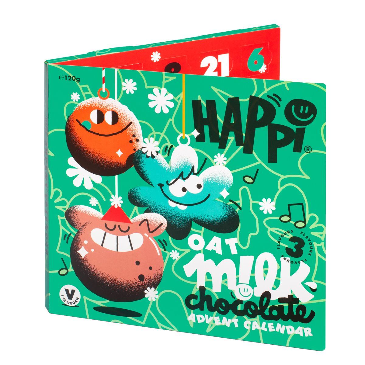 HAPPi Oat Milk Chocolate Advent Calendar | Vegan Christmas Advent Calendar Advent Calendar - Tophatter Daily Deals