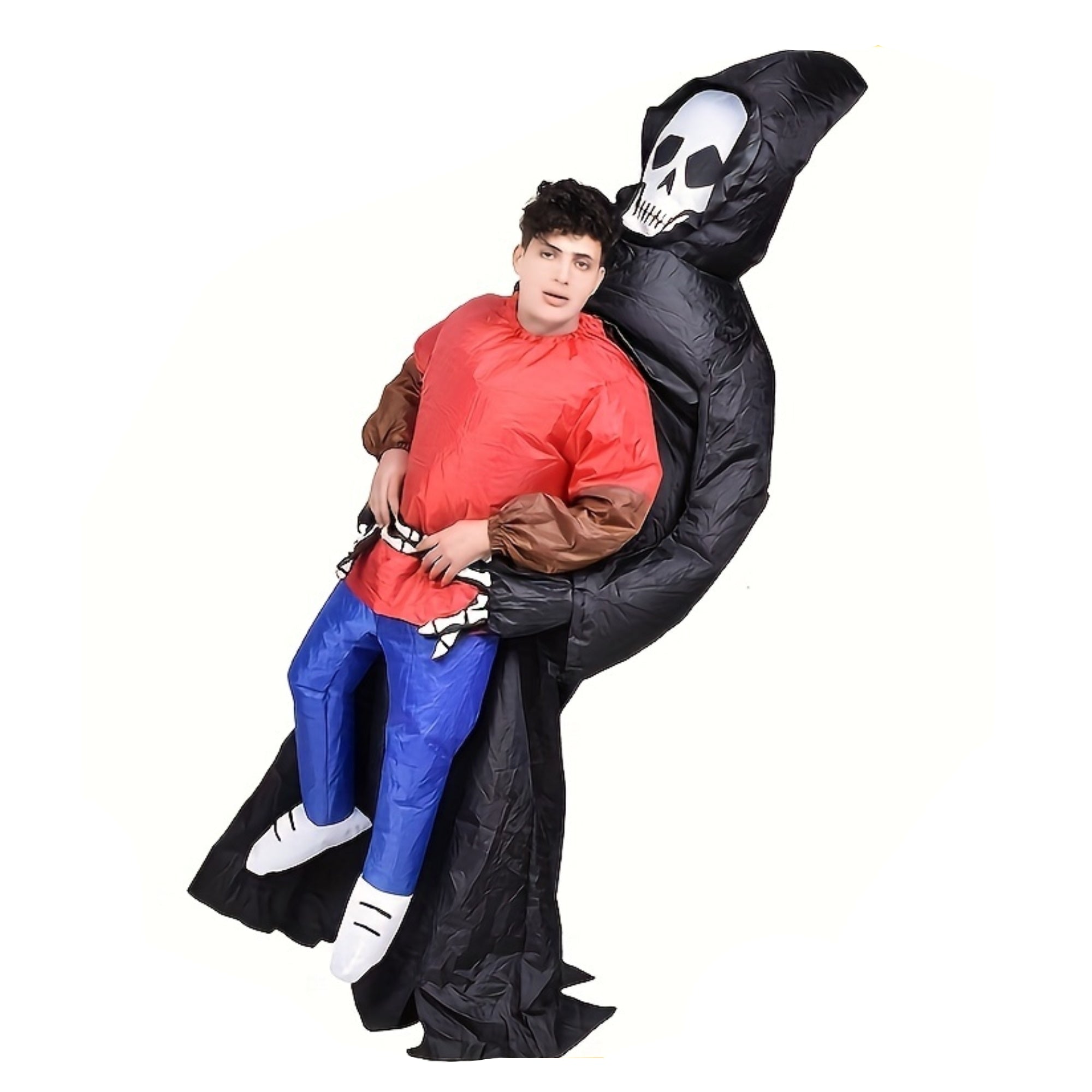 Inflatable Death Holding Costume Halloween - Tophatter Daily Deals
