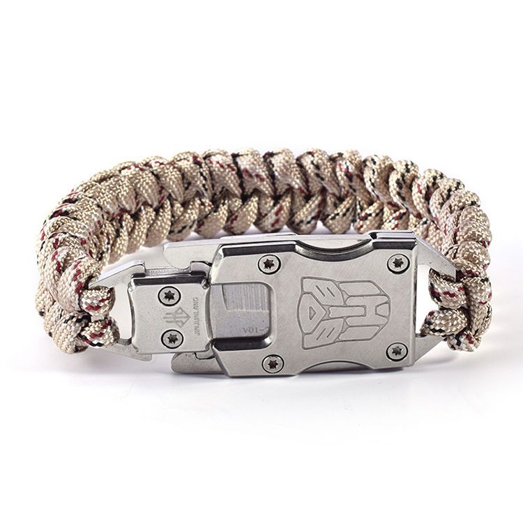 Outdoor Self-Help Self-Defense Hidden Bracelet Knife Transformers Pattern No.2 - Tophatter Daily Deals