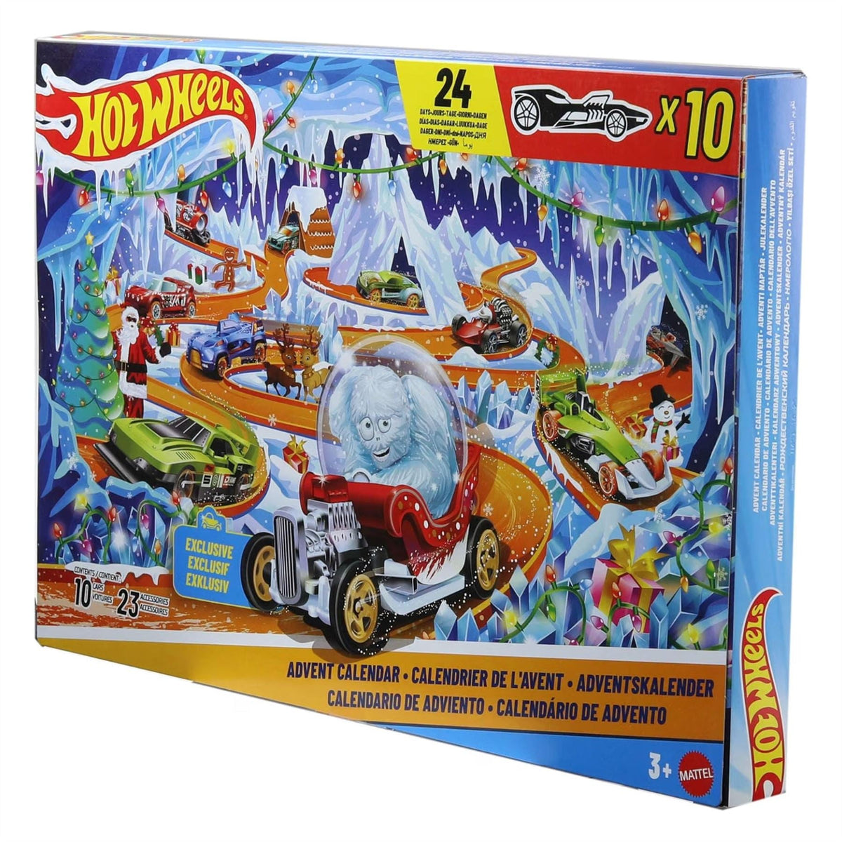 Hot Wheels Mini Cars & Accessories Toy Advent Calendar 2026, 10 Cars Playset Advent Calendar - Tophatter Daily Deals