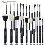 30 PCs Makeup Brush Set Soft Hair Eye Shadow Blush Face Powder Full Set 22 Pieces Big Collection 0 - Tophatter Daily Deals