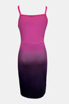 Slit Ruched Gradient Cami Dress Casual Dresses - Tophatter Daily Deals