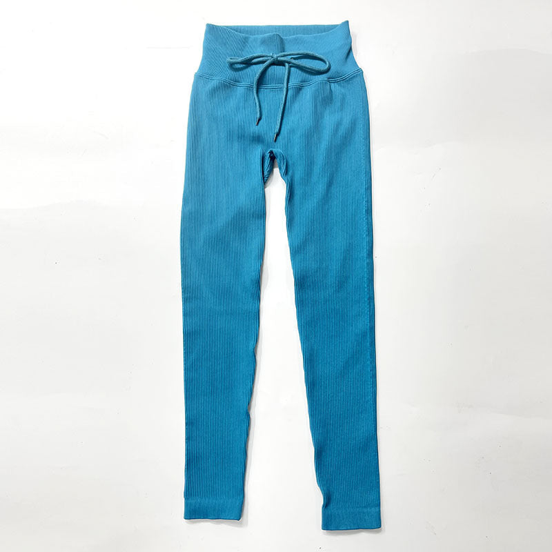 Autumn And Winter New Products Zipper Sports Underwear Women Lake blue trousers 0 - Tophatter Daily Deals