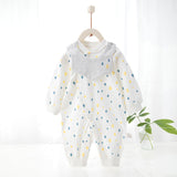 Baby's Pure Cotton Thermal Jumpsuit Happy rainy season yellow 0 - Tophatter Daily Deals