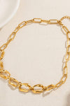 18K Gold-Plated Stainless Steel Necklace Necklaces - Tophatter Daily Deals