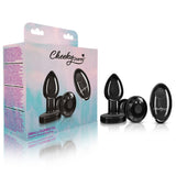Cheeky Charms Small Gunmetal Vibrating Metal Butt Plug with Remote > Anal Range > Jewel Butt Plugs - Tophatter Daily Deals