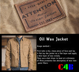 Canvas Oil Wax Men Jackets Khaki Retro Multi-pocket Men's Clothing - Tophatter Daily Deals
