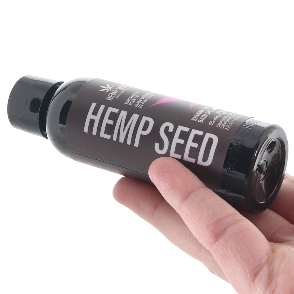 Hemp Seed Massage Oil 2oz/60ml in Skinny Dip - Tophatter's Adult Products Sensual Love > Massage - Tophatter Daily Deals