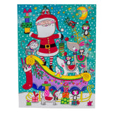 Santa Sleigh Animals Christmas Advent Calendar | Children's Traditional Calendar Advent Calendar - Tophatter Daily Deals