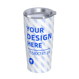 20oz Stainless Steel Car With Straw Cup 7 - Tophatter Daily Deals