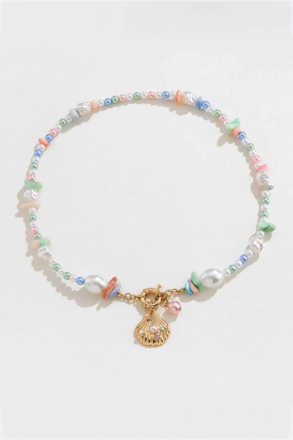 Colorful Synthetic Pearl Necklace Necklaces - Tophatter Daily Deals