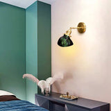 Brass Bedside Lamp Retro Restaurant Homestay Single Head Glass Small Chandelier 0 - Tophatter Daily Deals