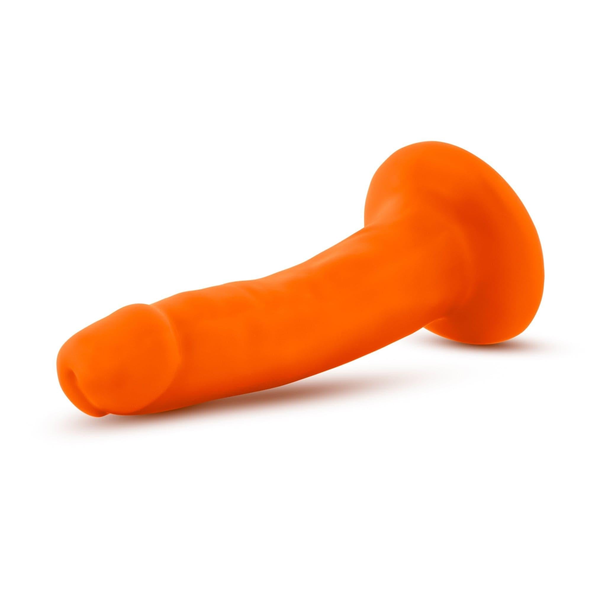 Neo Dual Density Cock 6 Inch Neon Orange Vibrator > Dildos > Realistic Dildos - Tophatter Daily Deals
