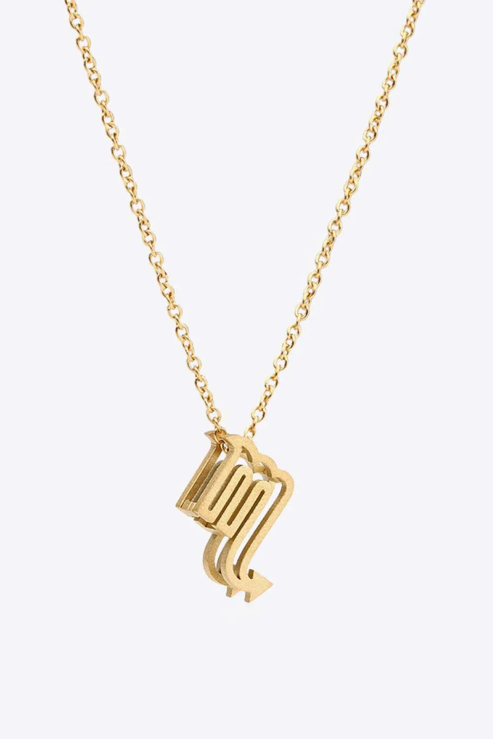 18K Gold Plated Constellation Pendant Necklace Scorpio One Size Necklaces - Tophatter Daily Deals