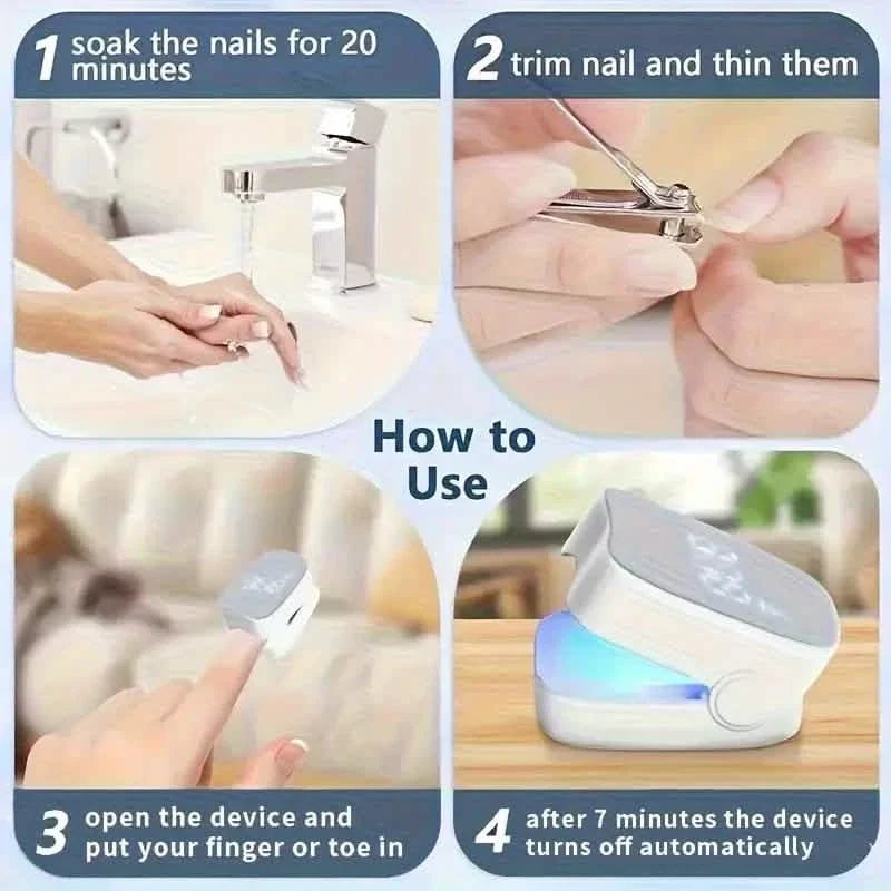 Portable LED Nail Lamp – USB Rechargeable, Quick-Dry, Compact for Manicures & Pedicures Beauty & Personal Care - Tophatter Daily Deals