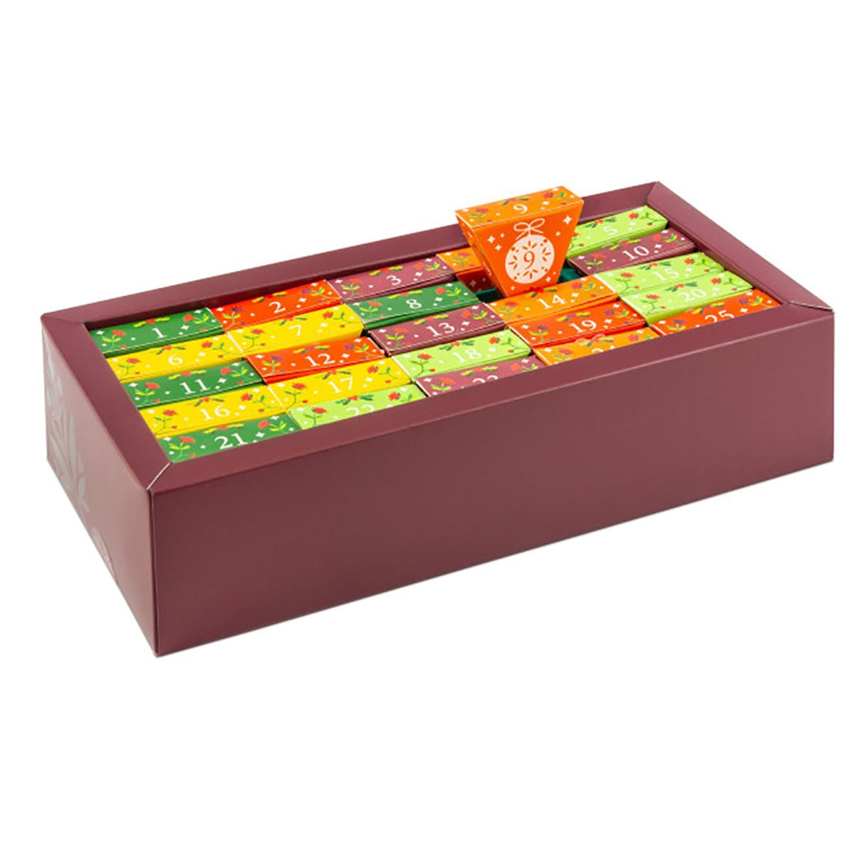 Tea Chest Christmas Advent Calendar 25 Organic Pyramid Tea Bags Advent Calendar Advent Calendar - Tophatter Daily Deals