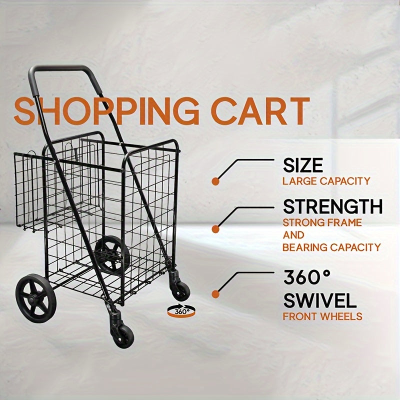 Heavy Duty Utility Shopping Cart Business & Industrial > Food Service > Food Service Carts - Tophatter Daily Deals